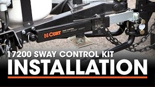 Weight Distribution Trailer Hitch Install CURT 17200 Sway Control Kit [upl. by Bridge]