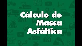 Cálculo de Massa Asfáltica [upl. by Rento]