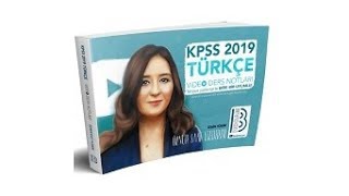 Benim Hocam Yayınları  2019 KPSS Türkçe Video Ders Notları  Öznur Saat Yıldırım [upl. by Akoek]