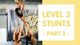 Level 3 cheerleading stunt sequences part 2 [upl. by Connel]