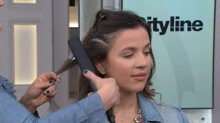 How to add volume to your hair using a flat iron [upl. by Idnat]