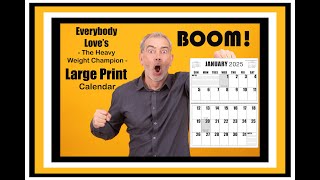 Jumbo Large Print Wall 2025 Calendar [upl. by Aisercal283]