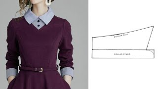 Easiest Shirt Collar Tutorial with Collar stay [upl. by Concepcion]