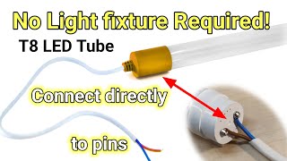 Power LED tube directly without putting it into a fixture [upl. by Norven]