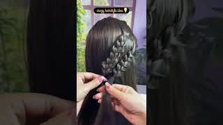 Flower 🍀 leaf hairstyle 🥰 for you hairstyle hairstylist shortsvideo easyhairstyle shortvide [upl. by Zenda297]