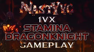 Stamina DragonKnight 1vX  Eso Pvp  U40 [upl. by Trebliw]