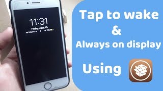 Tap to wake on IPhone 678 ios 12 tweak [upl. by Eadwine]