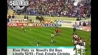 River Plate 3 vs Newells 2 Liguilla Pre Libertadores 9293 jugado en Cba FUTBOL RETRO TV [upl. by Shaddock858]