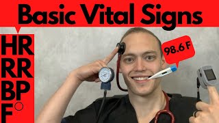 How To Take Vital Signs  Basic Vital Signs  Nursing Assessment [upl. by Cattima352]