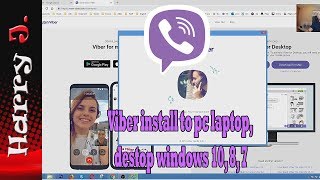 Viber install to pc laptop destop windows 10 8 7 [upl. by Llednohs]