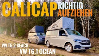 Das Calicap bei VW California Beach und California Ocean richtig montieren  VW California T61 [upl. by Emelin840]