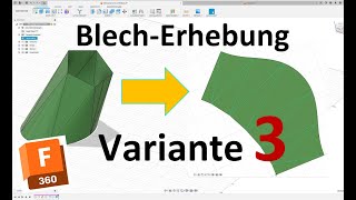 Fusion 360 BlechErhebung [upl. by Lazos]