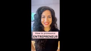 Entrepreneur Pronunciation Tutorial [upl. by Zephaniah]