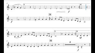 Sleigh Ride CLARINET PART for band [upl. by Yrod]