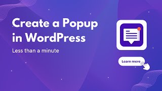 Create WordPress Popup in Less than a Minute [upl. by Begga]