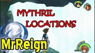 KINGDOM HEARTS 15 HD  FINAL MIX  MYTHRIL LOCATIONS [upl. by Athalie]