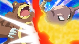 Pokemon Battle  Ursaring vs Hitmonlee [upl. by Seraphine]