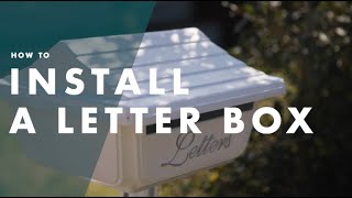 How To Install A Letterbox  Bunnings Warehouse [upl. by Arayt]