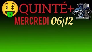 PRONOSTIC QUINTE DU JOUR MERCREDI 6 DÉCEMBRE 2023 PMU [upl. by Odie618]