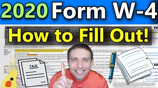 How to Fill Out the New 2020 W4 Form VERY DETAILED Examples 2020 W4 Explained Step By Step [upl. by Eceryt]