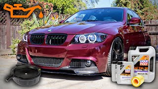 How I Do Oil Changes on My BMW E90 328i N52 [upl. by Adnal]