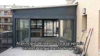 Instalación cerramientos de aluminio en terrazas [upl. by Inahpets]