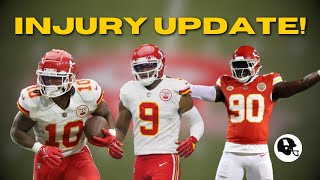 Kansas City Chiefs get MASSIVE update on JuJu SmithSchuster Pacheco  Omenihu INJURY UPDATE [upl. by Kriss]