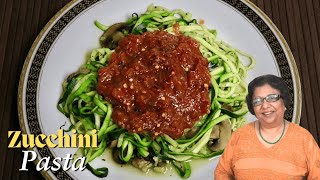 Zucchini Pasta  Vegan and Gluten Free Pasta  Zucchini Noodles [upl. by Anerbas]