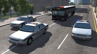 Police Motorcade Attacks 2  BeamNGdrive [upl. by Nysa741]