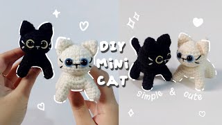 ♡ Crochet Cat Tutorial  Simple amp Cute ♡ [upl. by Miran]