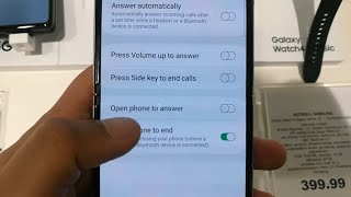 Samsung Galaxy Z Flip 3  How to Receive Call by Opening the Phone [upl. by Henigman]