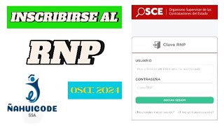 Cómo INSCRIBIRSE y REINSCRIBIRSE en el Registro Nacional de Proveedores del Estado RNP OSCE  2024 ✅ [upl. by Irbmac110]