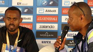 Milkesa Mengesha Berlin Marathon 2024 Winner Interview [upl. by Melloney]