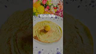 Quick and easy oats chilla recipe in 5minsshorts oats oatschilla trending [upl. by Maltz]