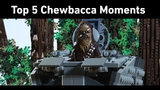 LEGO Star Wars Chewbaccas Top 5 Moments [upl. by Eladnwahs]