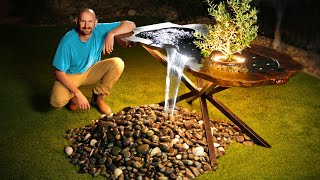 Making a Dining Table with a Waterfall [upl. by Orwin]