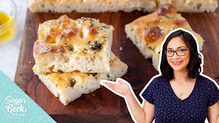 Homemade Focaccia Recipe [upl. by Nonnaehr]