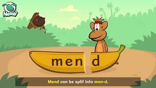 Nessy 1Minute Spelling Strategy  Split Words Into Chunks  Learn to Spell [upl. by Htiekel]