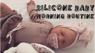 Silicone Baby Willows morning routine [upl. by Islean]