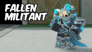 FALLEN MILITANT SKIN REVIEW  Tower Defense Simulator  ROBLOX [upl. by Anairdna]