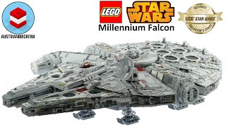 Lego Star Wars 75192 Millennium Falcon  Lego Speed Build Review [upl. by Michey762]