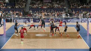 USA Volleyball Thomas Jaeschke at Paris Olympics 2024 [upl. by Sew462]