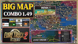 ETS 2 Big Map Combo 149 With West Balkans and ProMods 268 [upl. by Alabaster]