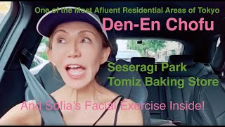 Denen Chofu Seseragi Park and Tomizawa Bakers Store Plus Bonus Facial Exercise While Driving [upl. by Ebneter]