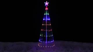 MultiColor LED Lighted Show Cone Christmas Tree  NORTHLIGHT ZG15647 [upl. by Ivett27]