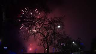 London new year 2020 fireworks  red zone [upl. by Zehe]