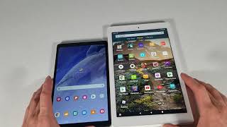 Samsung tab A7 lite vs Amazon fire hd10 [upl. by Hobard636]