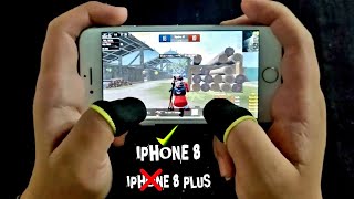 IPHONE 8 PUBG MOBILE HANDCAM GAMEPLAY  4FINGERS CLAW FULL GYRO [upl. by Veradia]