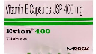 Evion 400 capsule uses in hindi  good treatment for hair ampskin Doses side effect [upl. by Stclair]