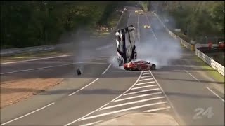 Biggest Crashes of the 24 Hours of Le Mans each year 2010  2019 [upl. by Brandie]